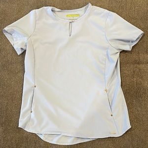 Lauderdale light blue scrub top medium